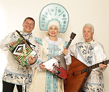 Barynya Balalaika Trio, Mikhail Smirnov, Elina Karokhina, Leonid Bruk, photo credit Yuriy Balan,  ,  ,  , , -, 13  2018 ,   