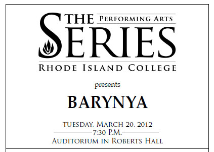 Rhode Island College Barynya PLaybill March 2012
