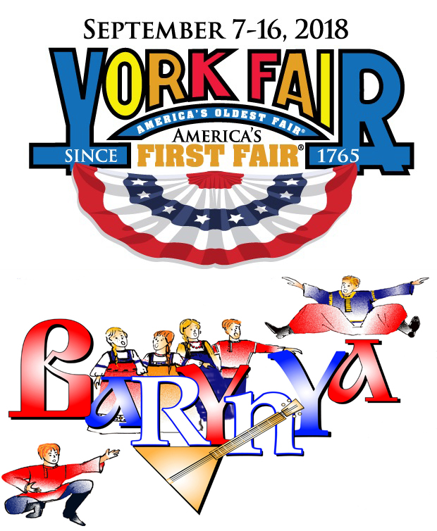 Russian dance and music ensemble Barynya in York, Pennsylvania, Wednesday, September 12, 2018, America's Oldest Fair Since 1765, Russian Culture Day at the America's First Fair