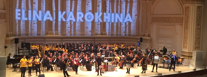 Elina Karokhina on the main stage of Carnegie Hall in New York City