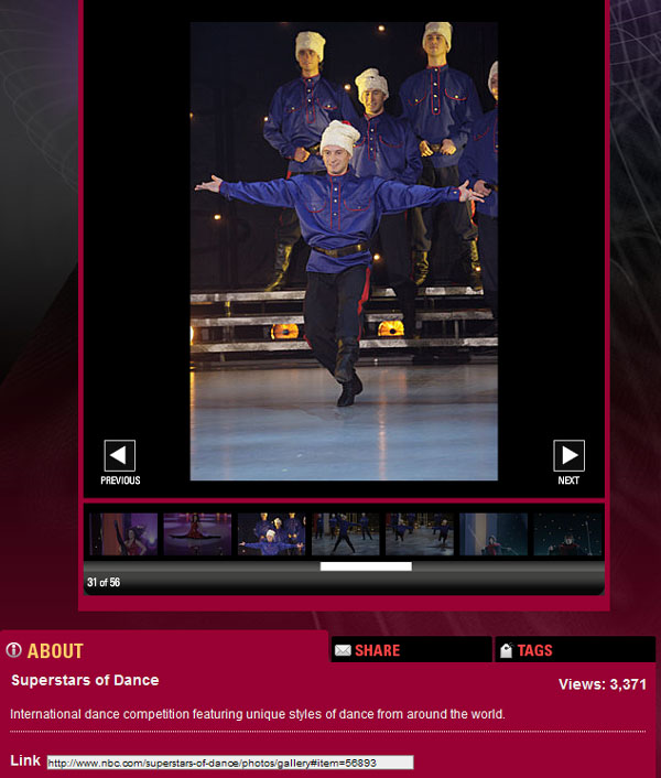 Barynya Cossack dancers at "Superstars of dance", NBC, 2009
