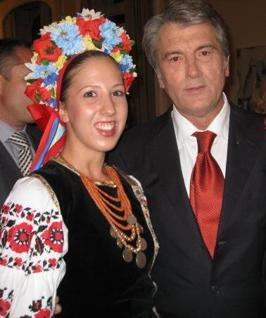Ksenya Hentisz and Viktor Yushchenko
