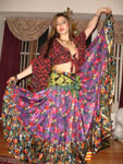 Sevina in Russian Gypsy costume