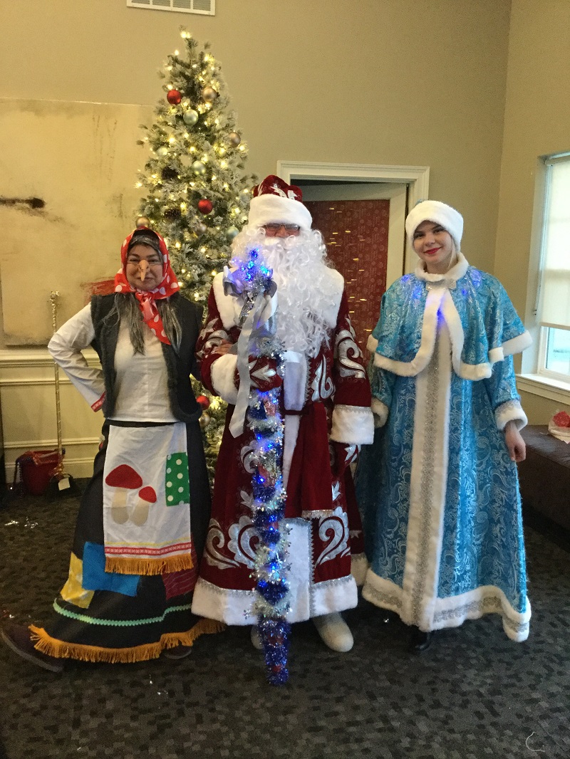 Russian Father Frost Ded Moroz, Snow Maiden Snegurochka, Baba Yaga, Garfield, NJ, Bergen County, New Jersey, Russian New Year's Celebration,  , ,  ,   , ,  ,  -