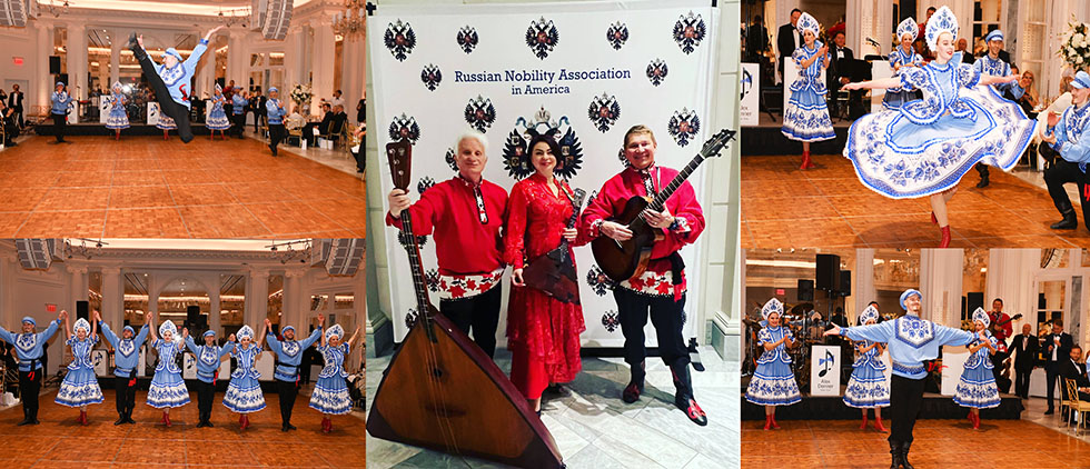 90th Annual Russian Nobility Ball 2023, The Pierre A Taj Hotel, New York City, Russian song, dance, music ensemble Barynya, artistic director Mikhail Smirnov