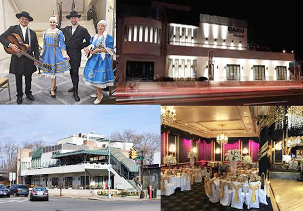 Jewish dancers musicians singers, Baku Palace restaurant Brooklyn New York, wedding event