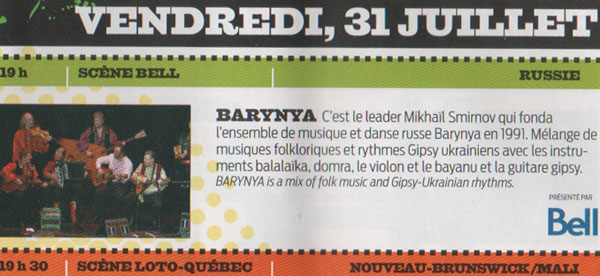www.voir.ca Barynya @  Festival International des Rythmes du Monde