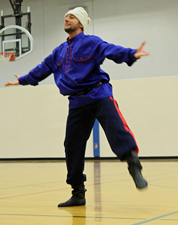 Serhiy Tsyganok, Cossack Dance, Sixth Grade Academy, Lovington, New Mexico, photo by Jaycie Chesser