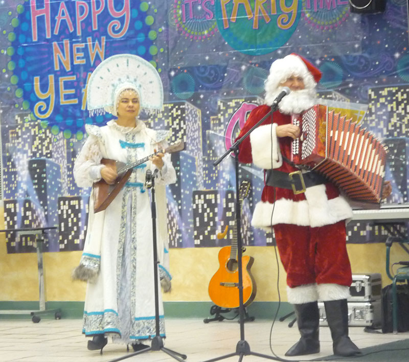 Russian New Year's Celebration, Russian Santa Grandfather Frost Ded Moroz, Russian Snow Maiden Snegurochka, Lakeside Adult Day Healthcare Center, 945 East 108 Street, Canarsie, Brooklyn, NY 11236,  , ,             ,  ,  -