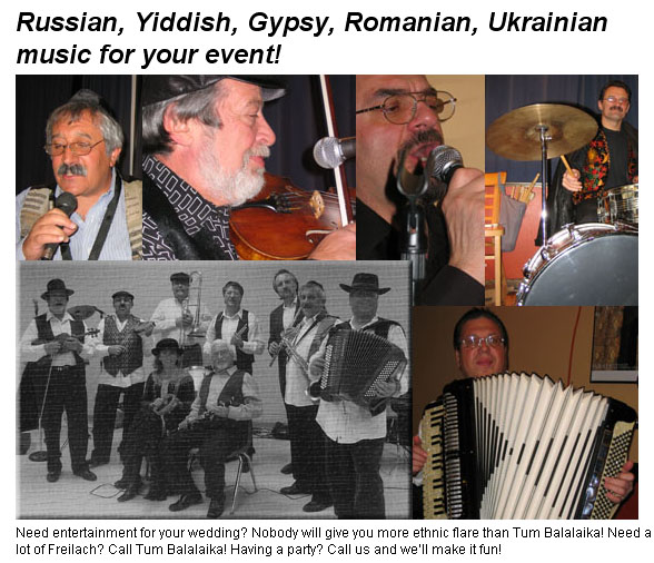 Russian, Yiddish, Gypsy, Ukranian, Romanian band from Chicago, Illinois
