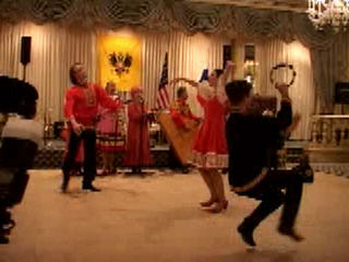 Russian folk song and dance "Tanok" performed by folk dance and music ensemble "Barynya" from New York