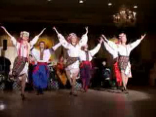 "Hopak" Ukrainian traditional dance performed by folk dance and music ensemble "Barynya" from New York