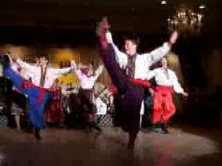 "Hopak" Ukrainian traditional dance performed by folk dance and music ensemble "Barynya" from New York