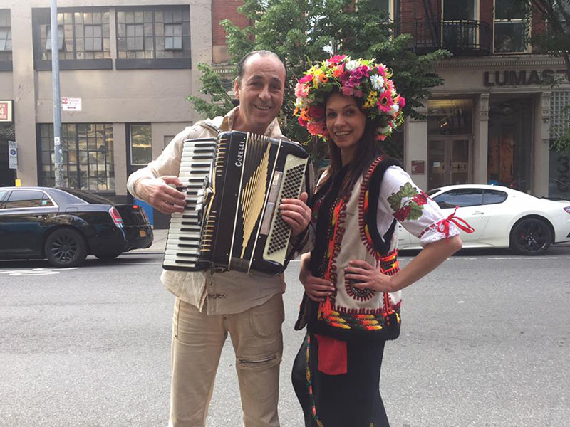 New York based accordion player Andrei
