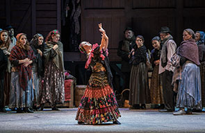 Yana Volkova on the stage of the New York City Opera, “Aleko”, 2016