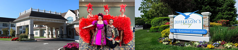 Can-Can Dancers for Retirement Community, Jefferson’s Ferry Lifecare Retirement Community, New York, South Setauket, NY