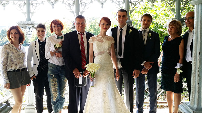 Friday, September 12th, 2014, Russian wedding Minister Mikhail, Ladies' Pavilion, Central Park, New York City