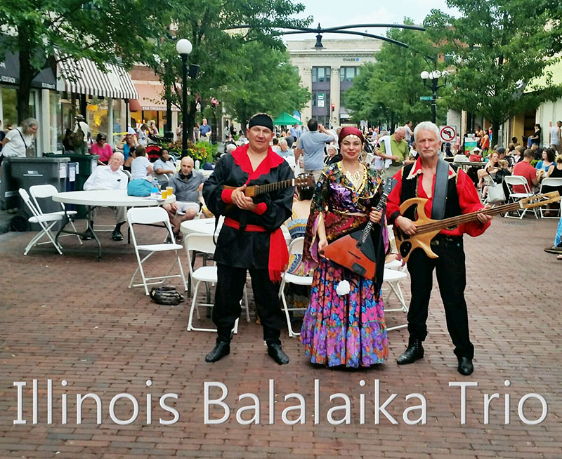 07-21-2016, Illinois Balalaika Trio, Downtown Oak Park, Mikhail Smirnov, Elina Karokhina, Leonid Bruk, Thursday, July 21st, 2016