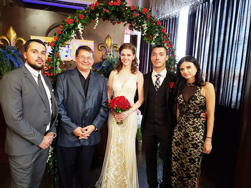 06-16-2018, Saturday, June 16th, 2018, Russian Wedding Officiant Mikhail, Restaurant Passage, 2027 Emmons Ave, Brooklyn, NY 11235