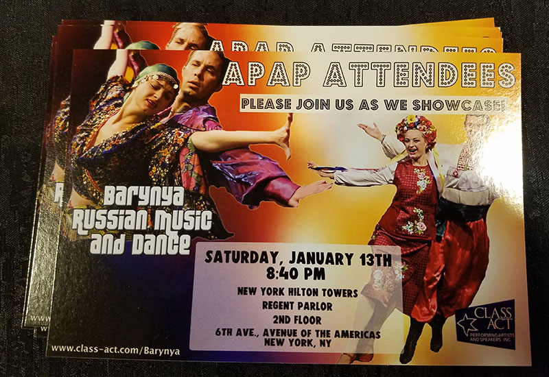 Ensemble Barynya, 01-13-2018, New York Hilton Midtown, New York, NY.  APAP showcase, Saturday, January 13th, 2018