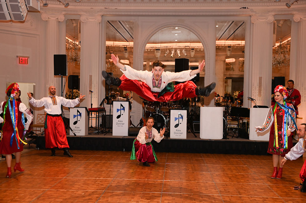 90th Annual Russian Nobility Ball 2023, The Pierre A Taj Hotel, New York City, Russian song, dance, music ensemble Barynya, artistic director Mikhail Smirnov, photo copyright Dave Kotinsky