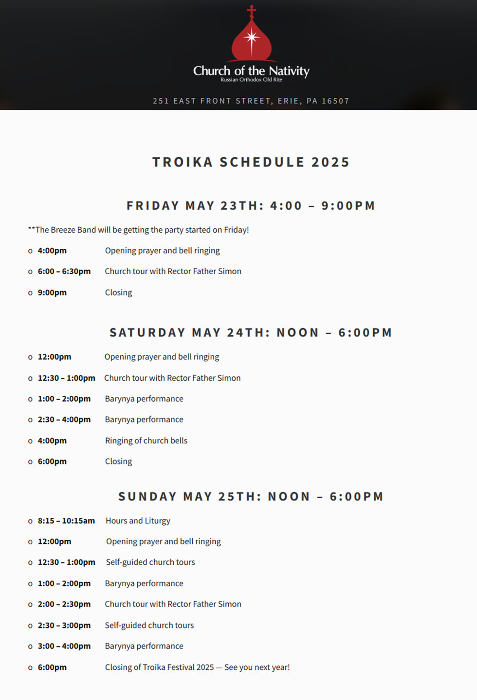 05-24-2025, Saturday May 24th 2025, Ensemble Barynya, Barynya dancers, Pennsylvania Balalaika Garmoshka, PA, Troika Festival 2025 Erie Pennsylvania, Church of the Nativity Community Center, Mikhail Smirnov, Elina Karokhina