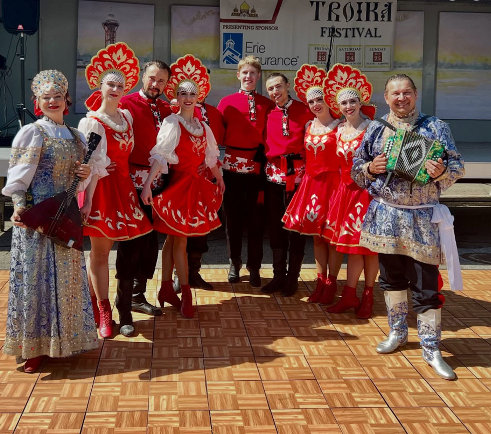 05-24-2025, Saturday May 24th 2025, Ensemble Barynya, Barynya dancers, Pennsylvania Balalaika Garmoshka, PA, Troika Festival 2025 Erie Pennsylvania, Church of the Nativity Community Center, Mikhail Smirnov, Elina Karokhina