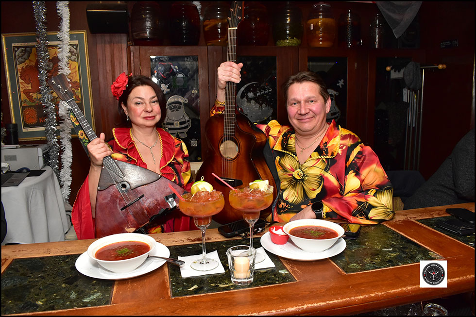 Barynya Balalaika Duo at the Russian Vodka Room Restaurant in New York City