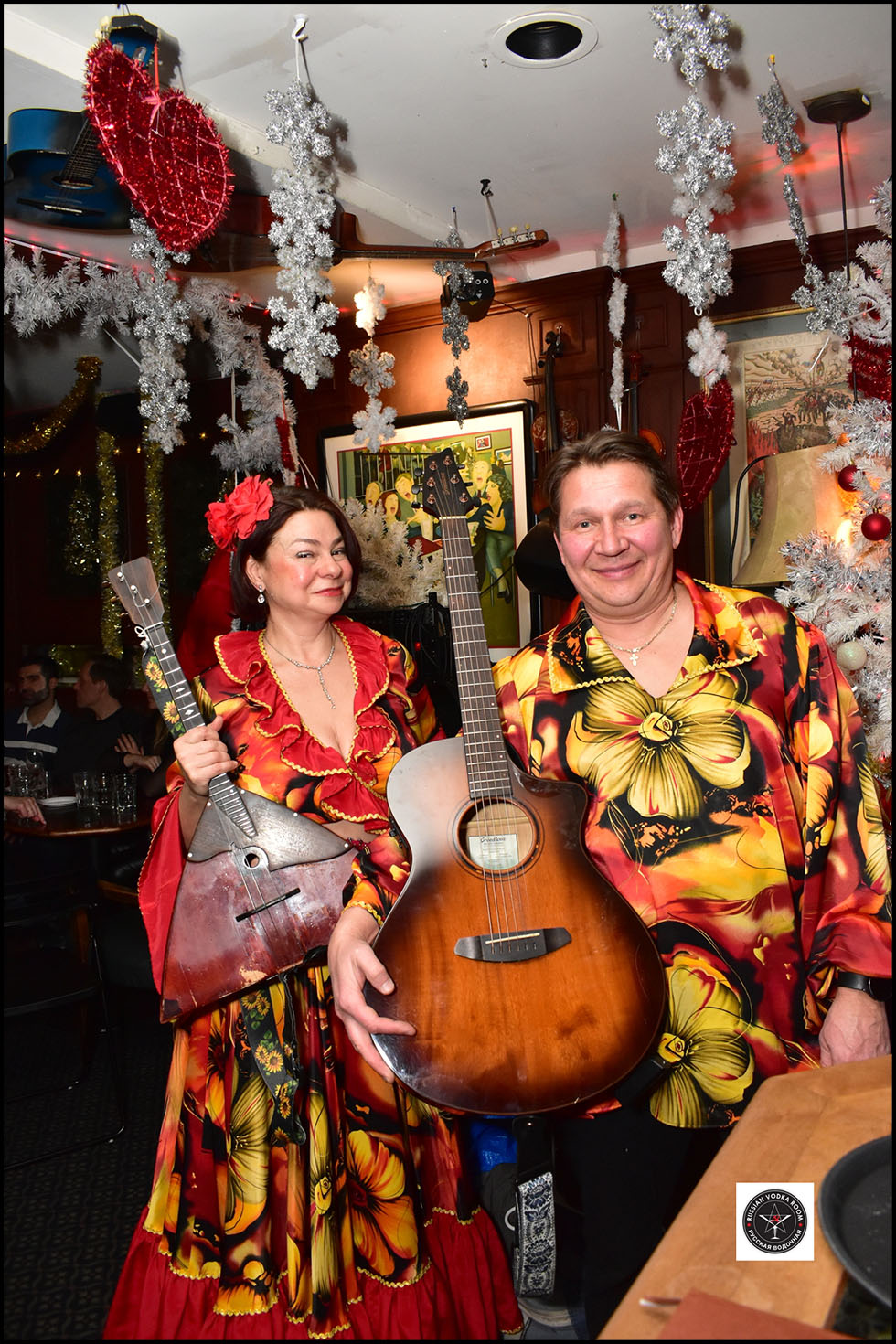 Barynya Balalaika Duo at the Russian Vodka Room Restaurant in New York City