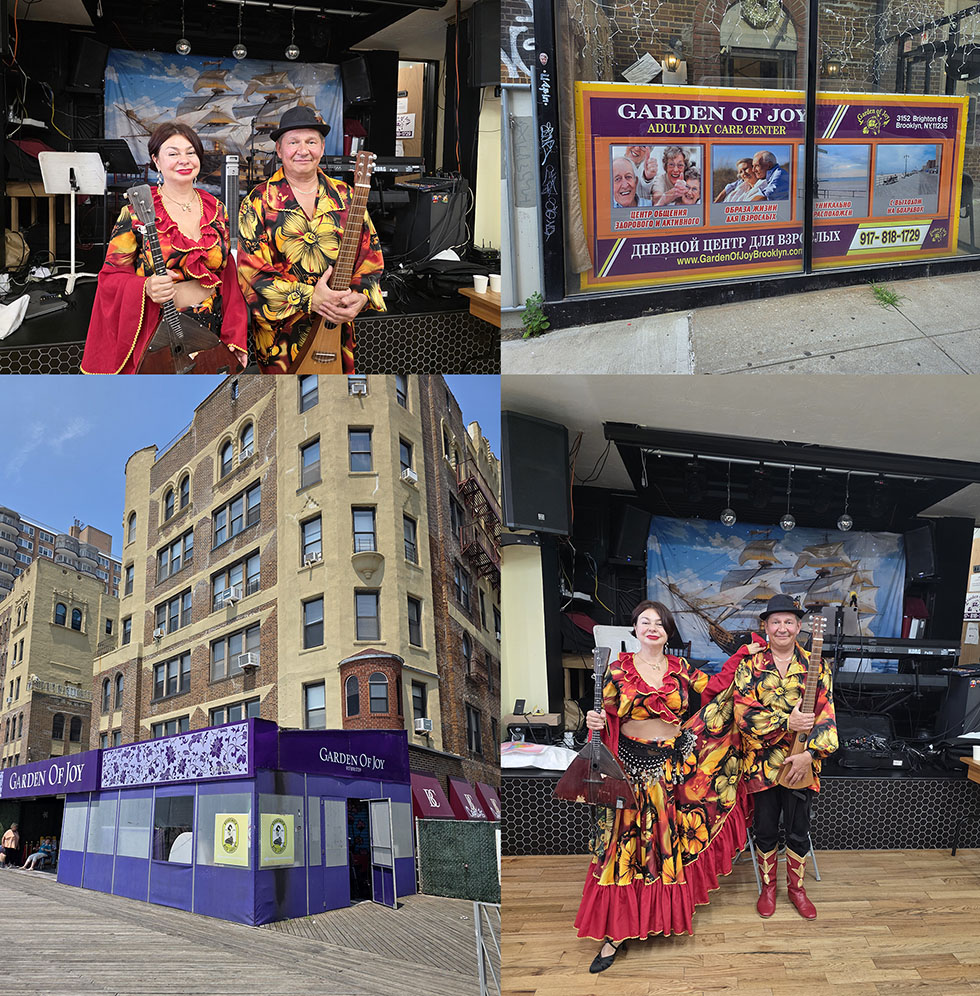 Barynya Balalaika Garmoshka Russian Gypsy Duo, 07-17-2026, Garden of Joy Adult Care Brooklyn New York, Barynya Balalaika Duo, Elina Karokhina balalaika, Mikhail Smirnov guitar accordion vocals, ���� ������, ����� �������� ���������, ������ ������� �������� ������