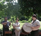 Russian folk instruments Domra Volynka Baraban