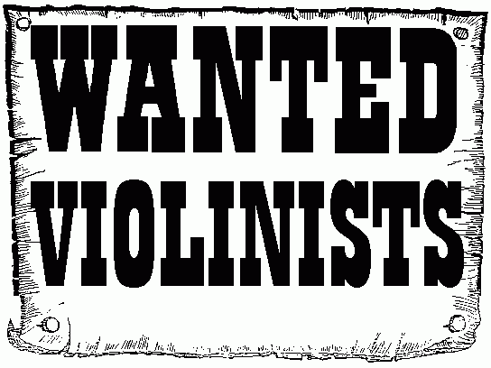 violinists wanted