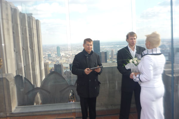 Russian wedding officiant
