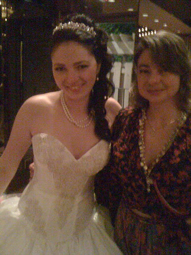 Russian-Tatar wedding, Grand Prospect Hall, Park Slope, Brooklyn, New York, DJ Elina with the Bride