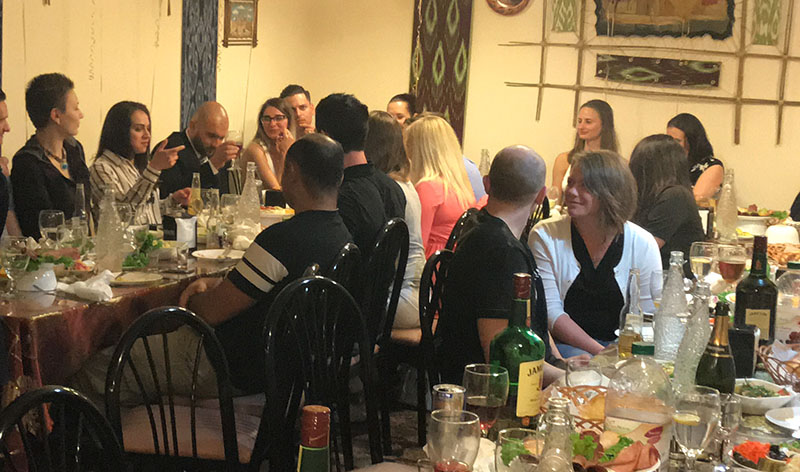 Russian Birthday Party, Kavsar Uzbek Halal Restaurant, Pittsburgh, PA, Pennsylvania