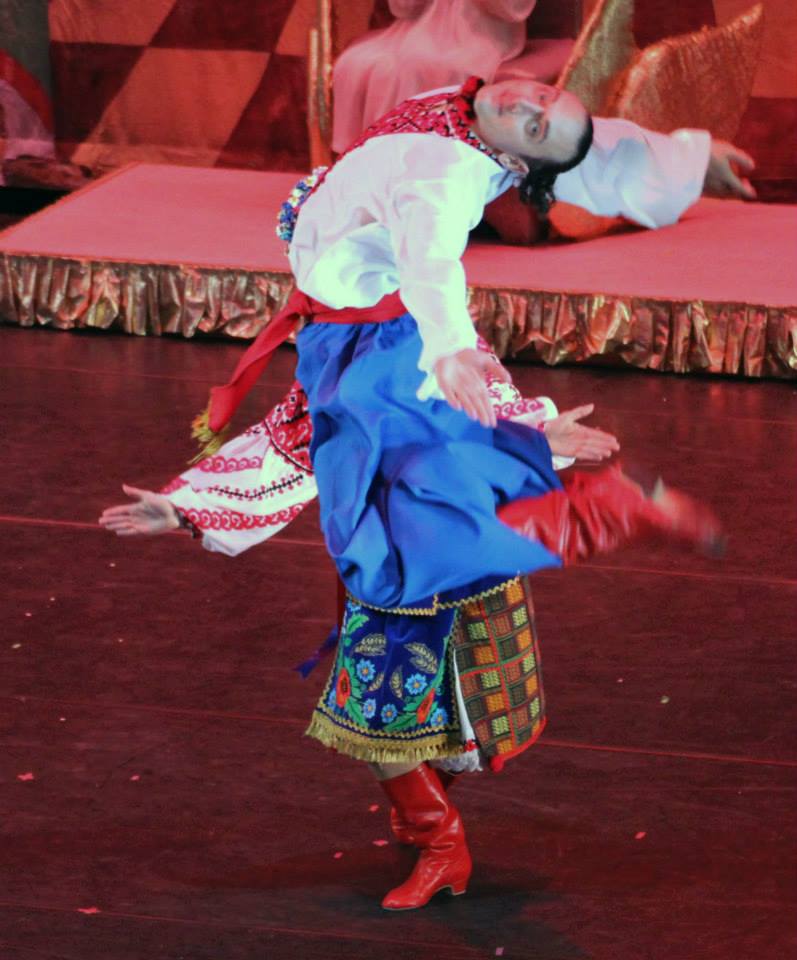 Ukrainian Cossack dancer Sergey, Photo credit James K. Jubinski