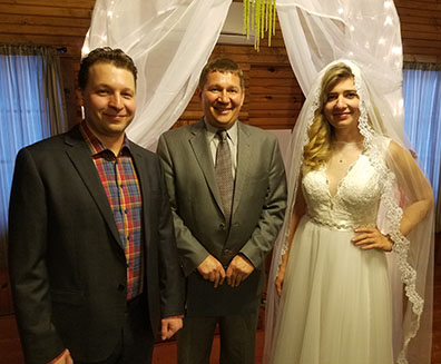 Russian wedding officiant, wedding ceremony, Pocono Pines, PA, Poconos, Pocono Mountains